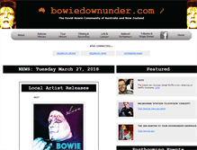 Tablet Screenshot of bowiedownunder.com